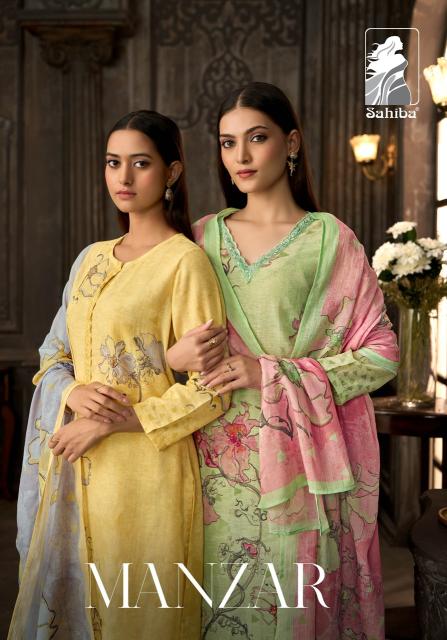 Sahiba manzar dress material wholesale dealer in chickpet bangalore